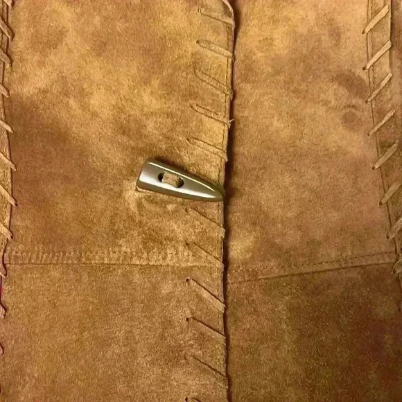 Vintage Southwestern Suede Leather Blazer - Picture 3 of 4